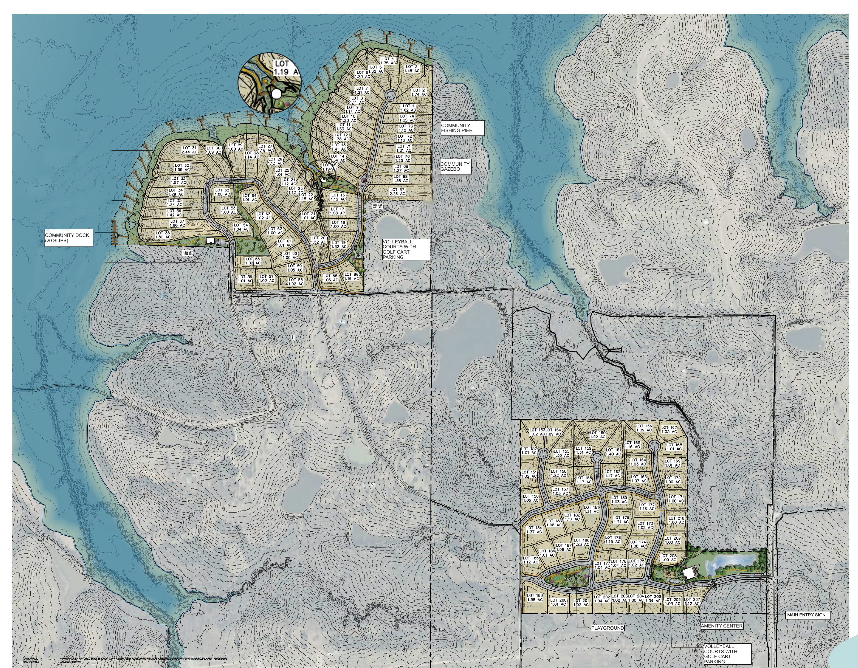 Cypress Point community lot plan